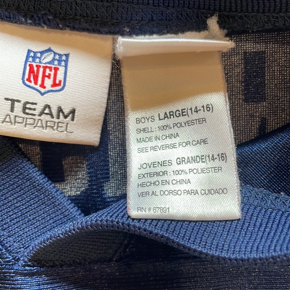 Attention Pats fans from yesteryear! Boys jersey. Size Large 14-16 - Picture 2 of 6